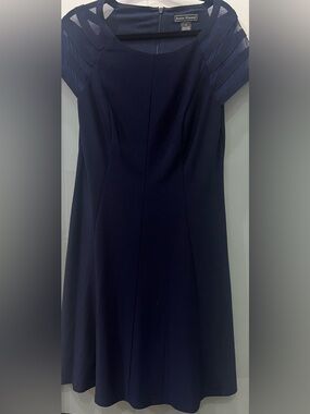 Jessica Howard Navy Fit-and-Flare Dress Size 12